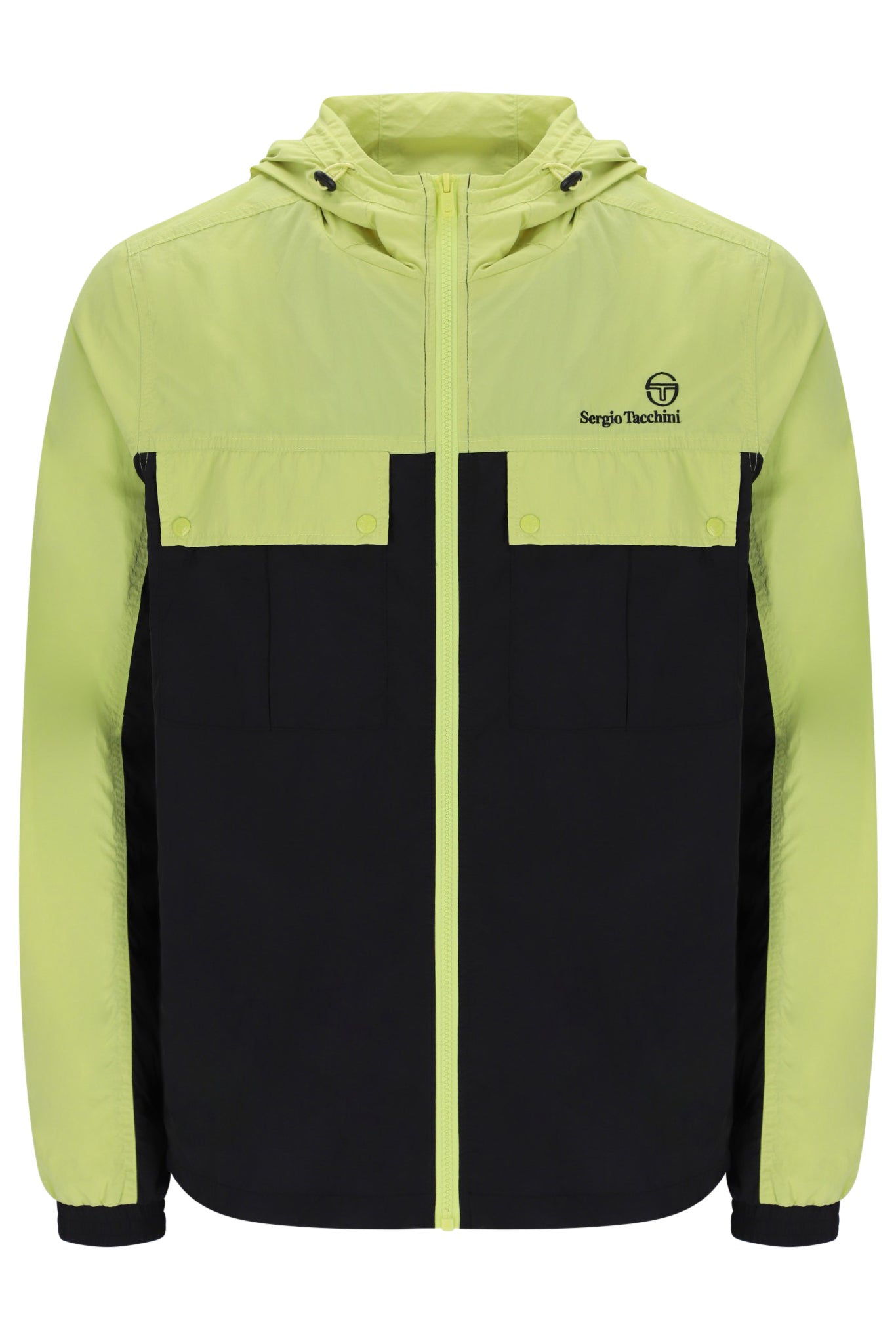 Sergio Tacchini Alba Hooded Jacket Celery Green/Black