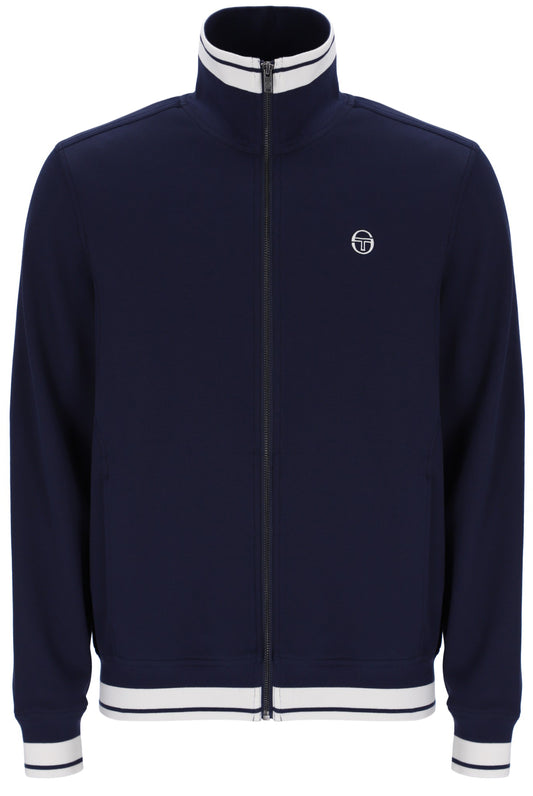 Sergio Tacchini Attilio Track Top in Maritime Blue/Gardenia - RD1 Clothing