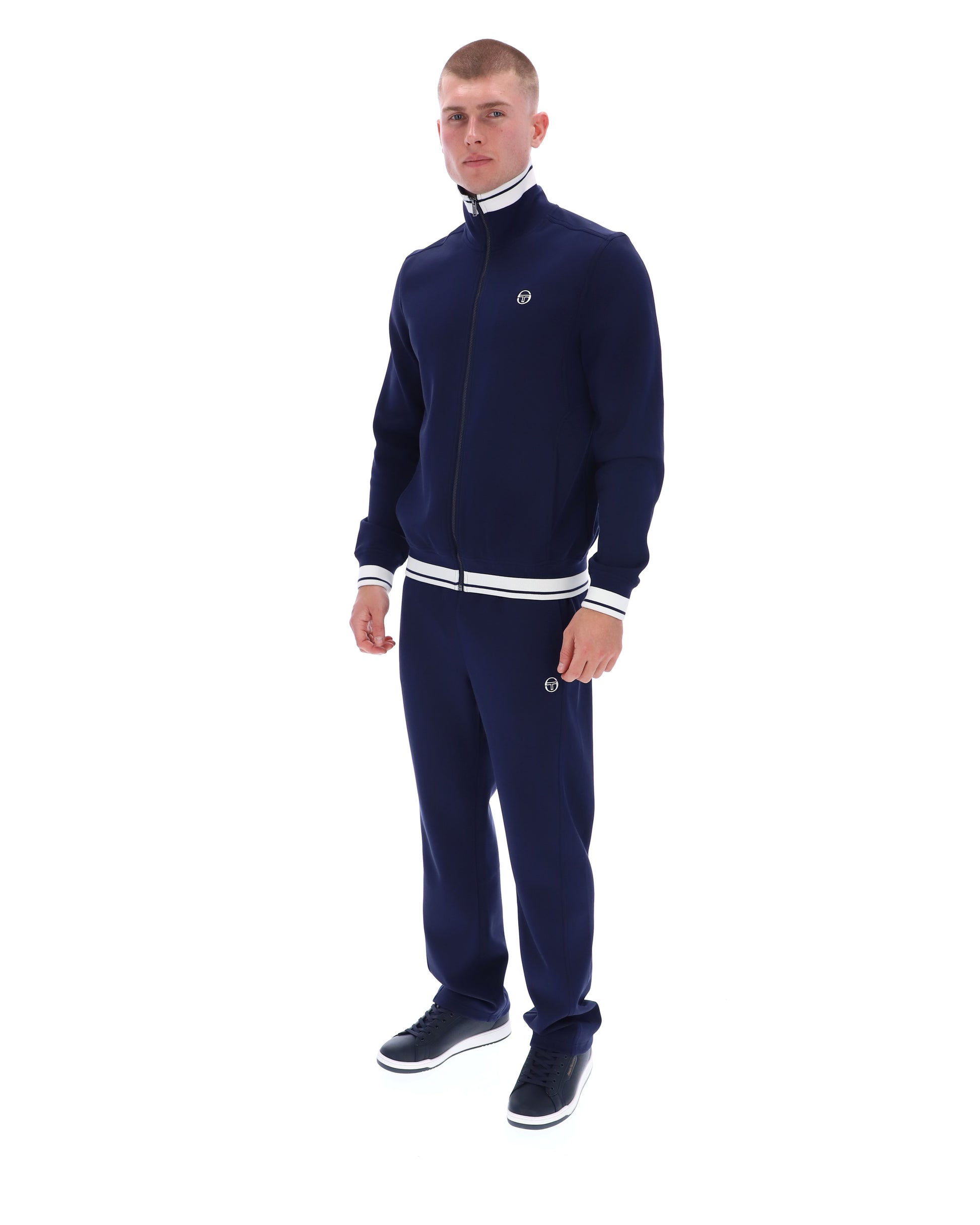 Sergio Tacchini Attilio Track Top in Maritime Blue/Gardenia - RD1 Clothing