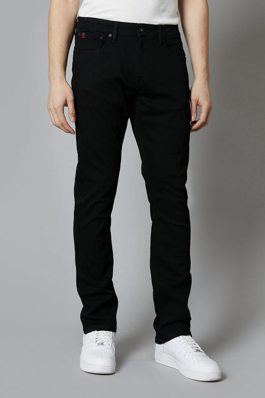 DML Alaska Straight Fit Jeans In Deep Black