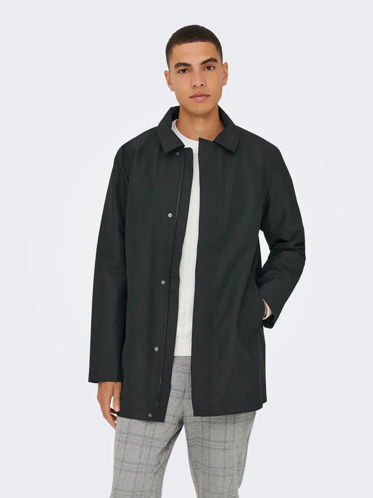 Only & Sons Mac in Black