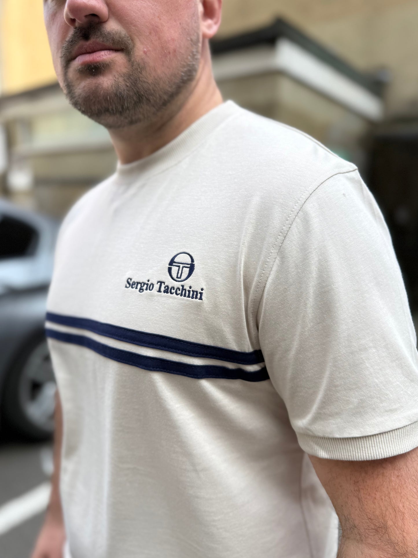 Sergio Tachhini Supermac T-shirt Peyote/Maratime Blue