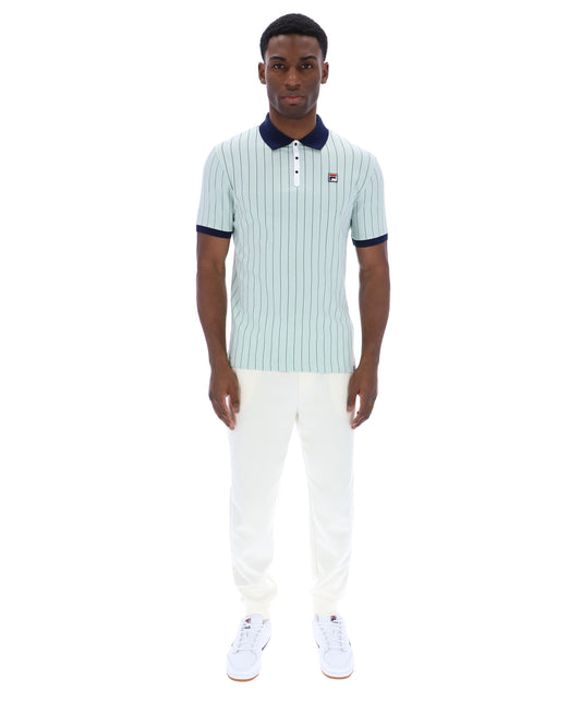Fila Vintage BB1 Polo Shirt Surf Spray/Navy/White - RD1 Clothing