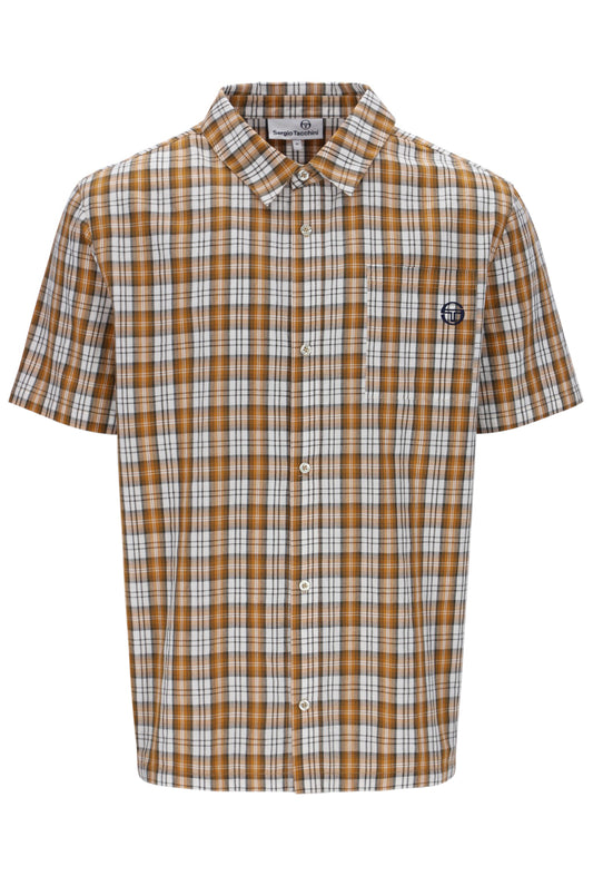 Sergio Tacchini Ben Shortsleeve Shirt in Mojave/Gardenia - RD1 Clothing