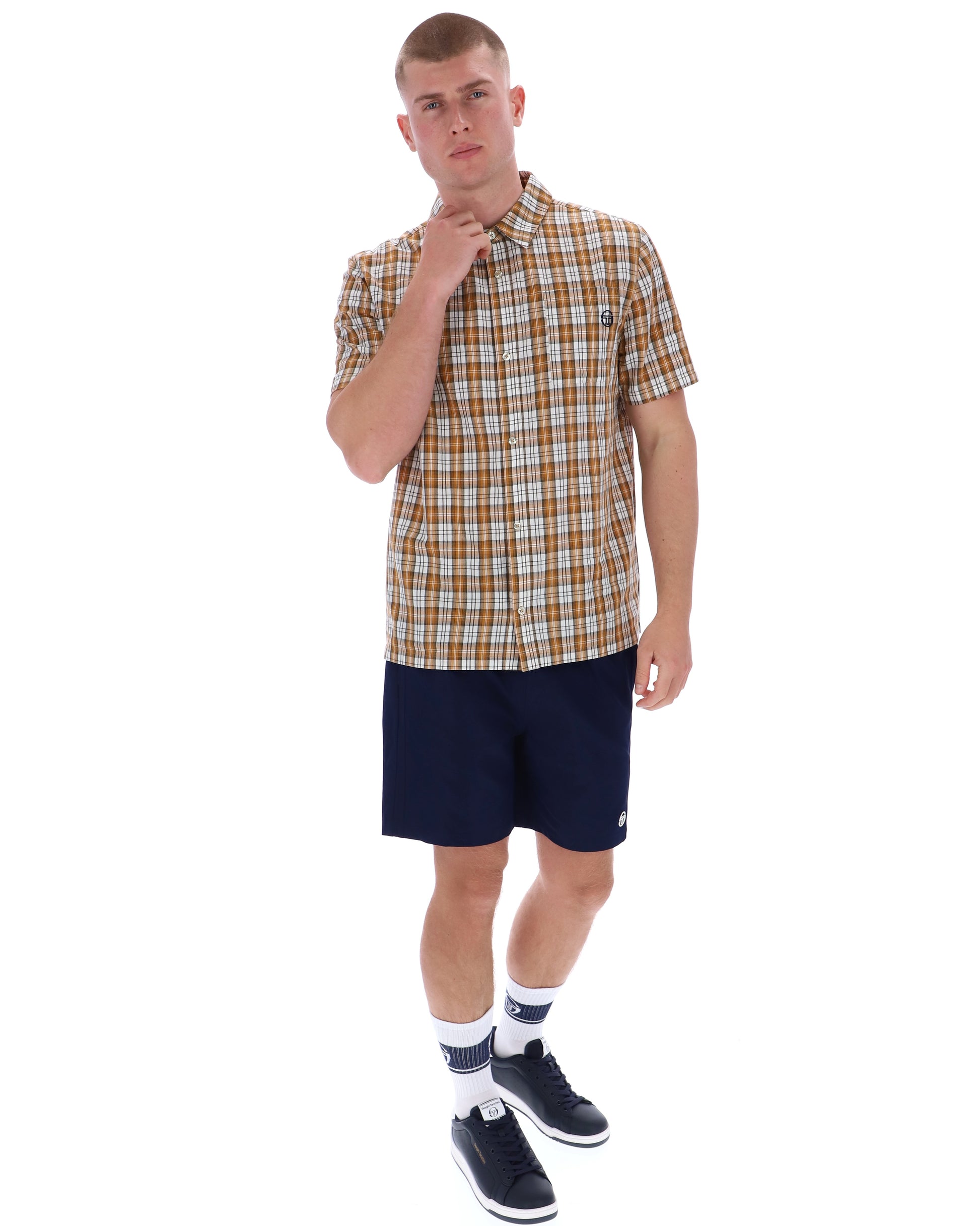 Sergio Tacchini Ben Shortsleeve Shirt in Mojave/Gardenia - RD1 Clothing