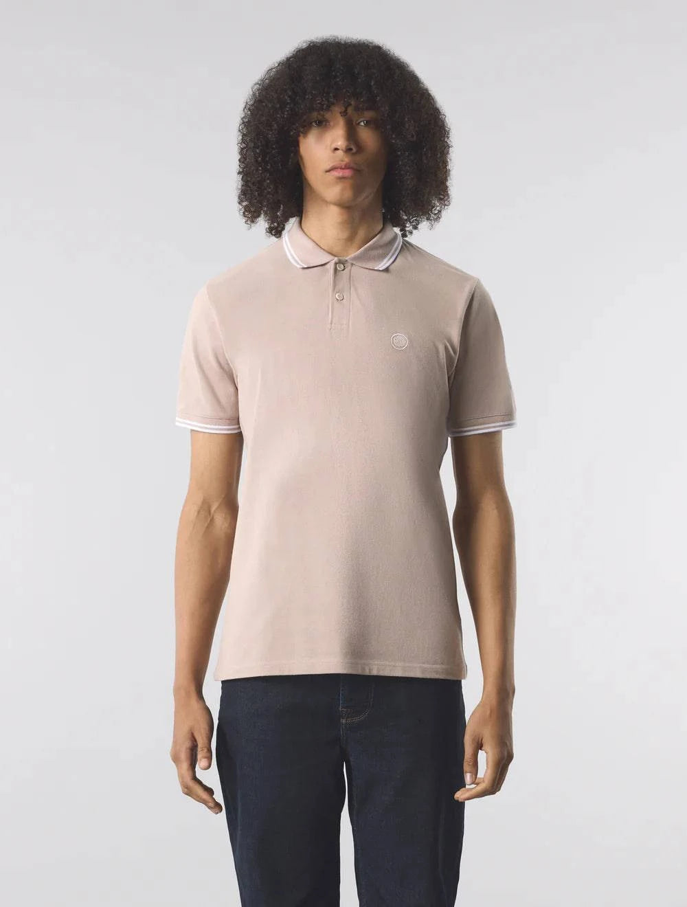 Pretty Green Barton Polo Shirt Dusky Pink - RD1 Clothing