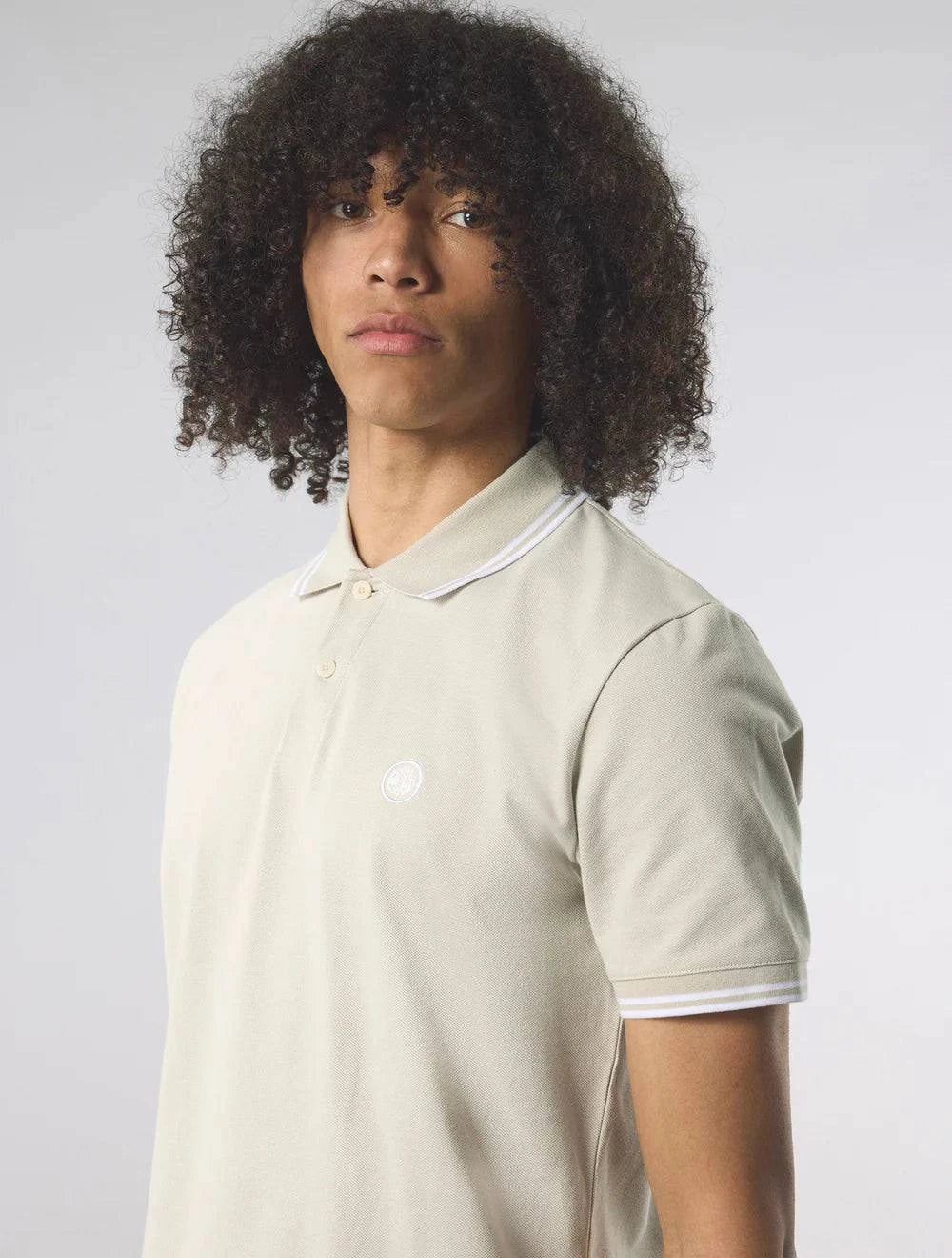 Pretty Green Barton Polo Shirt Stone - RD1 Clothing