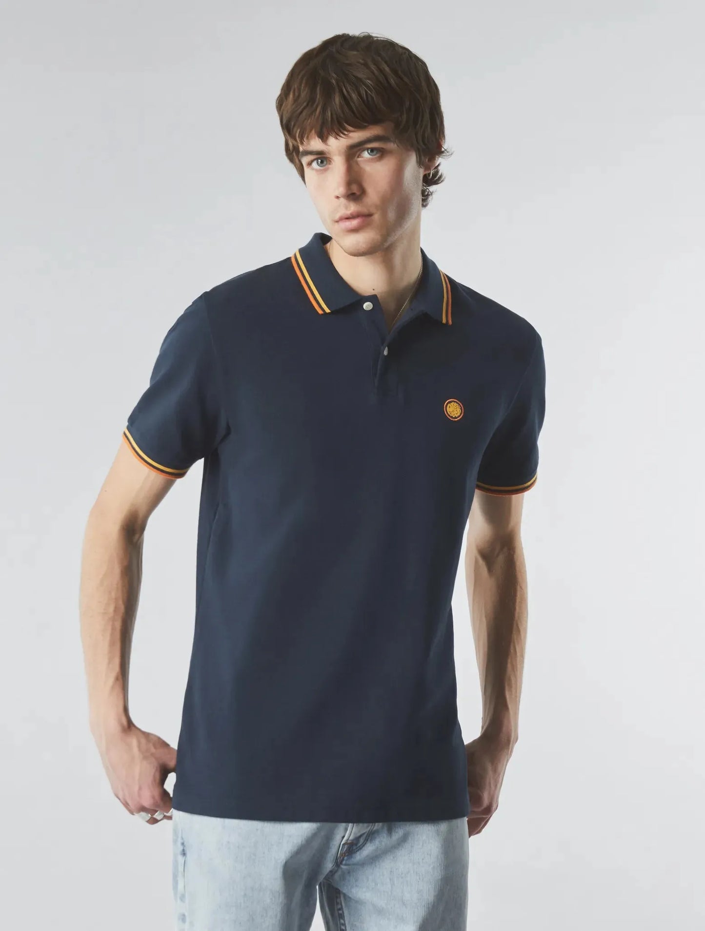 Pretty Green Barton Polo In Navy