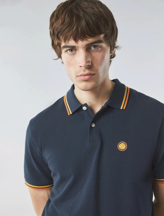 Pretty Green Barton Polo In Navy