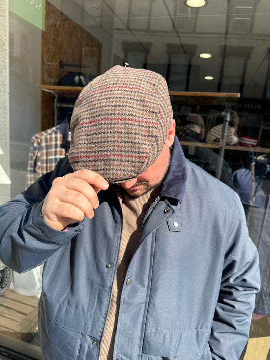 Tweed Flat Cap Brown