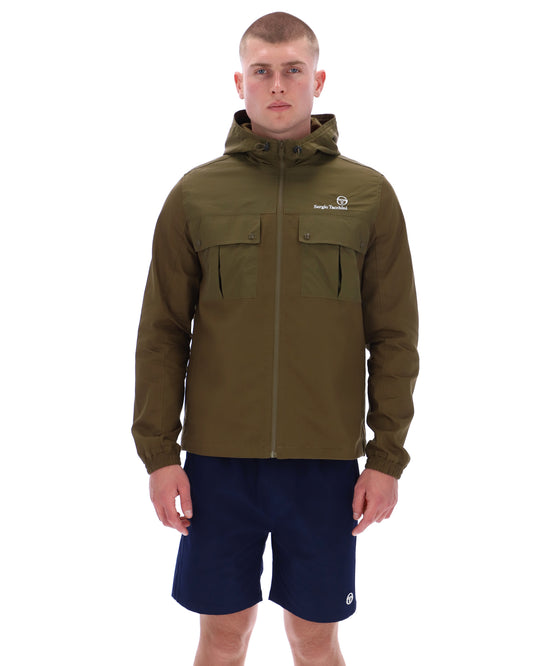 Sergio Tacchini Calsti Jacket in Dark Olive - RD1 Clothing