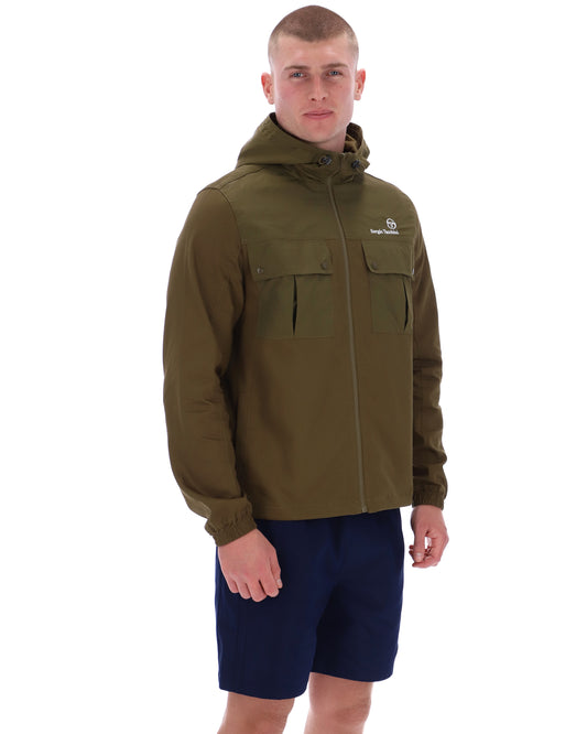 Sergio Tacchini Calsti Jacket in Dark Olive - RD1 Clothing
