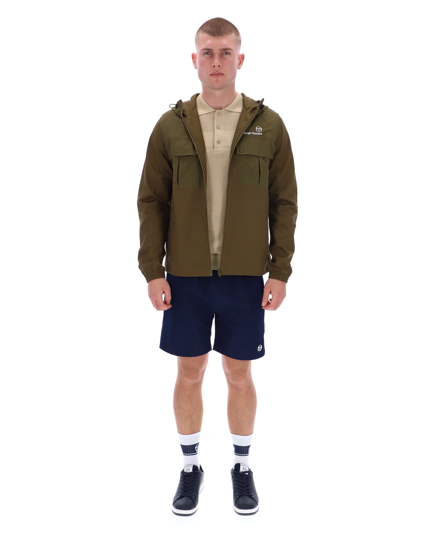 Sergio Tacchini Calsti Jacket in Dark Olive - RD1 Clothing