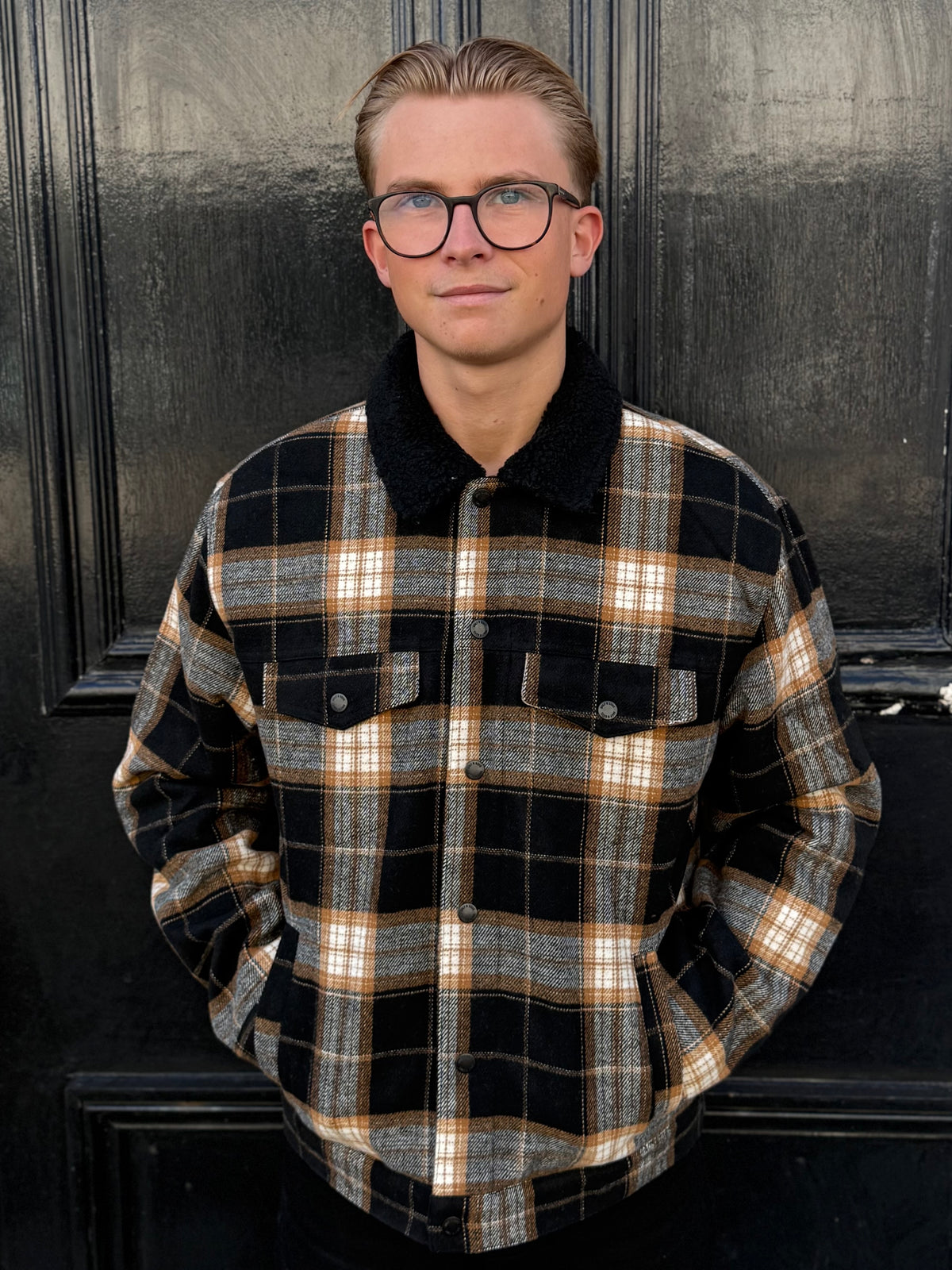 Only & Sons Trucker Jacket Black/Check