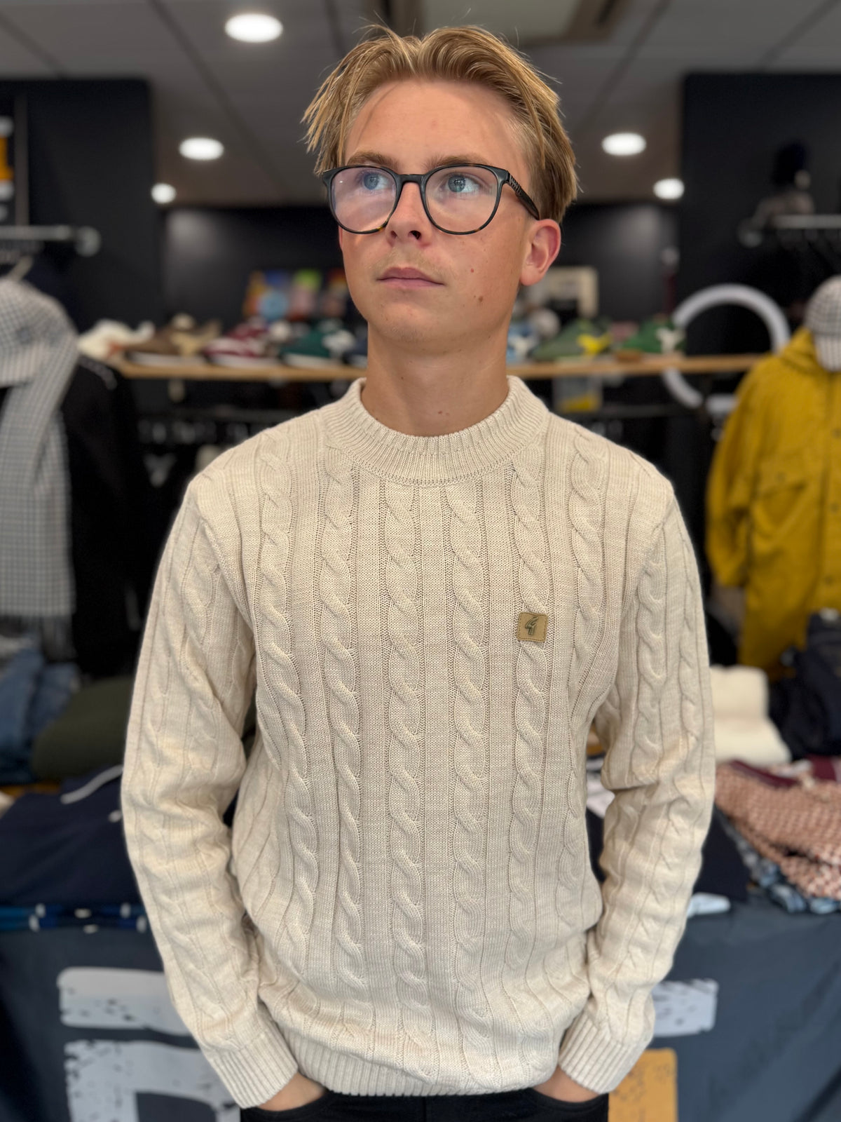 Gabicci Vintage Temor Knitted Jumper Cream