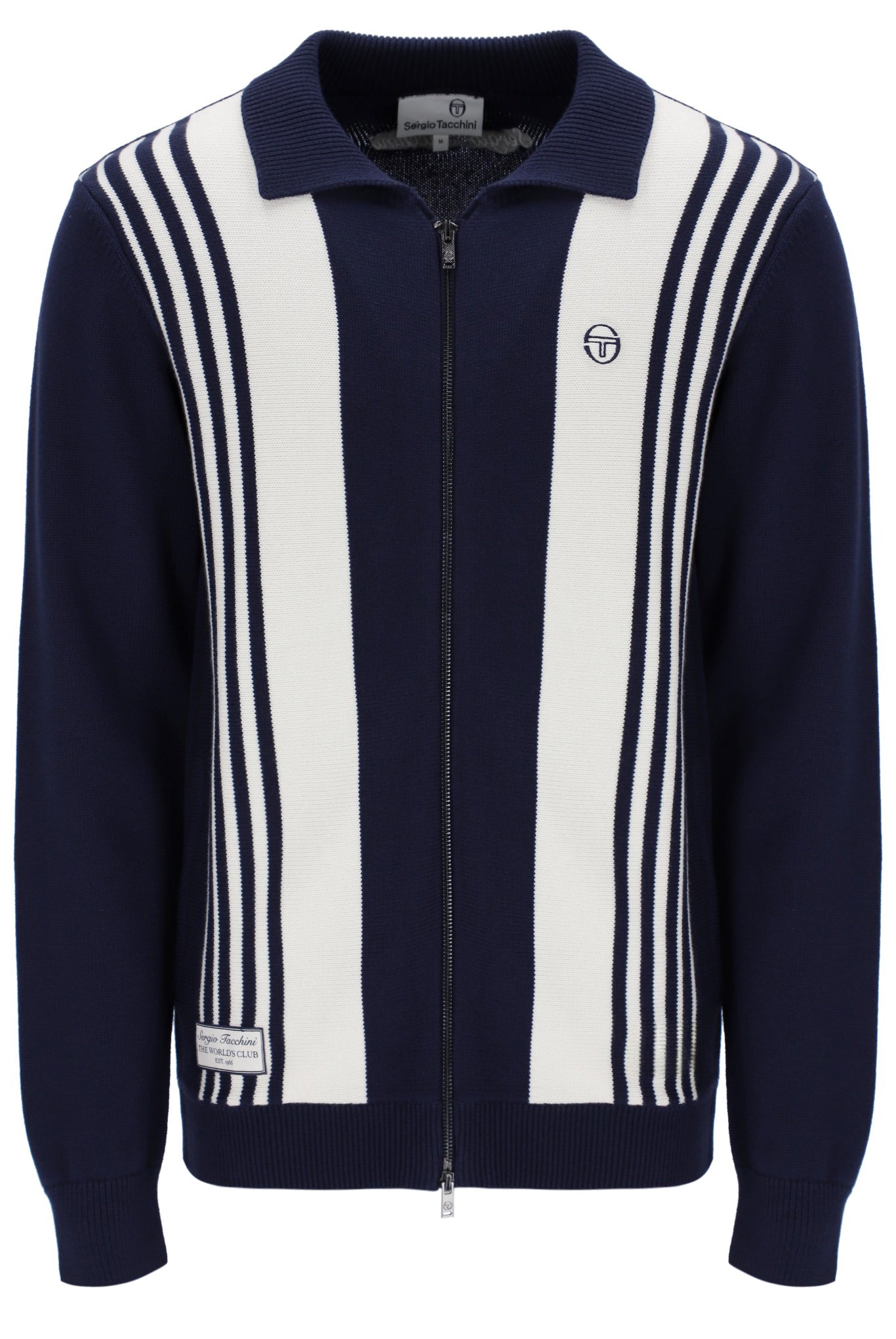 Sergio Tacchini Cipri Knitted Cardigan in Navy/Gardenia - RD1 Clothing