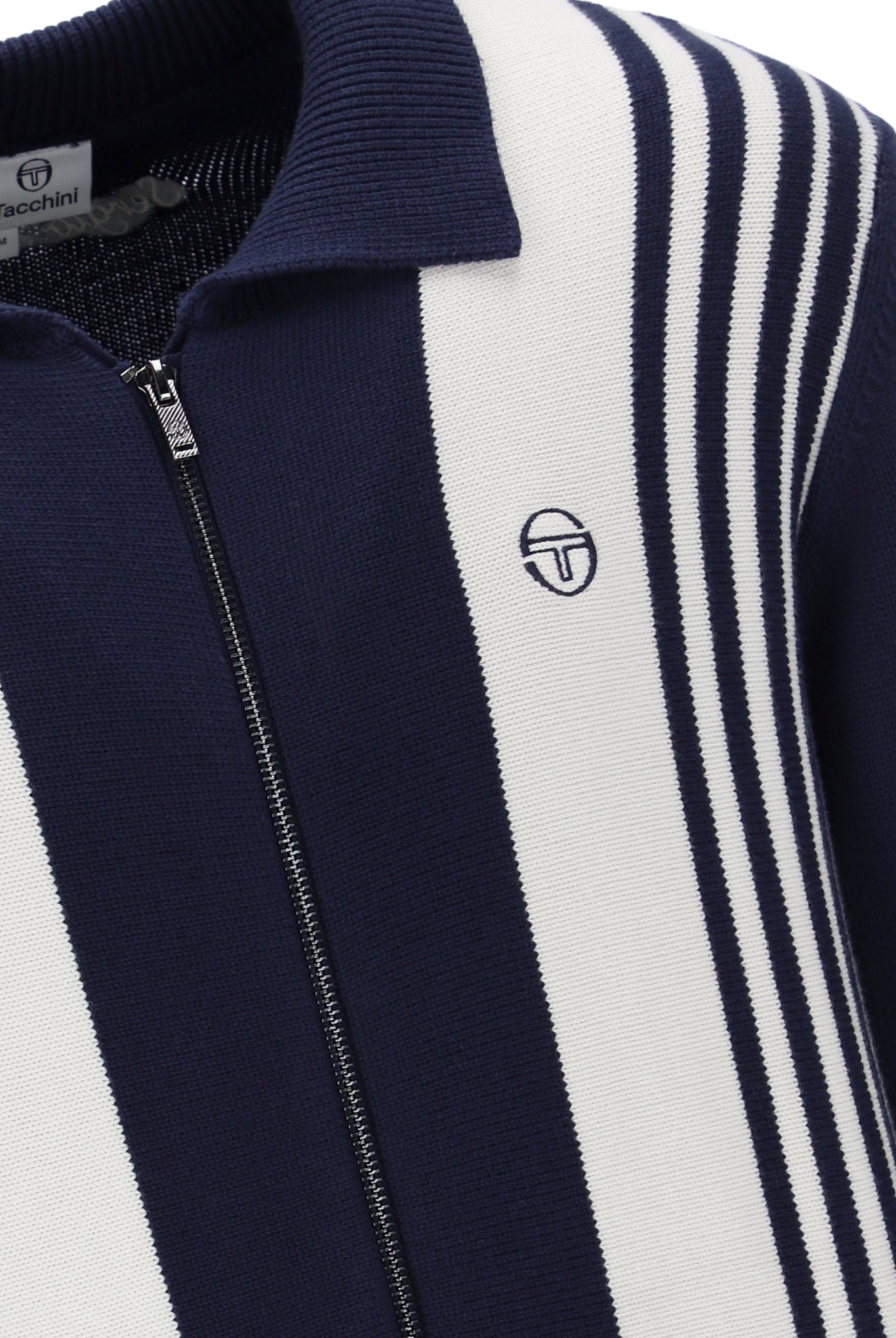 Sergio Tacchini Cipri Knitted Cardigan in Navy/Gardenia - RD1 Clothing