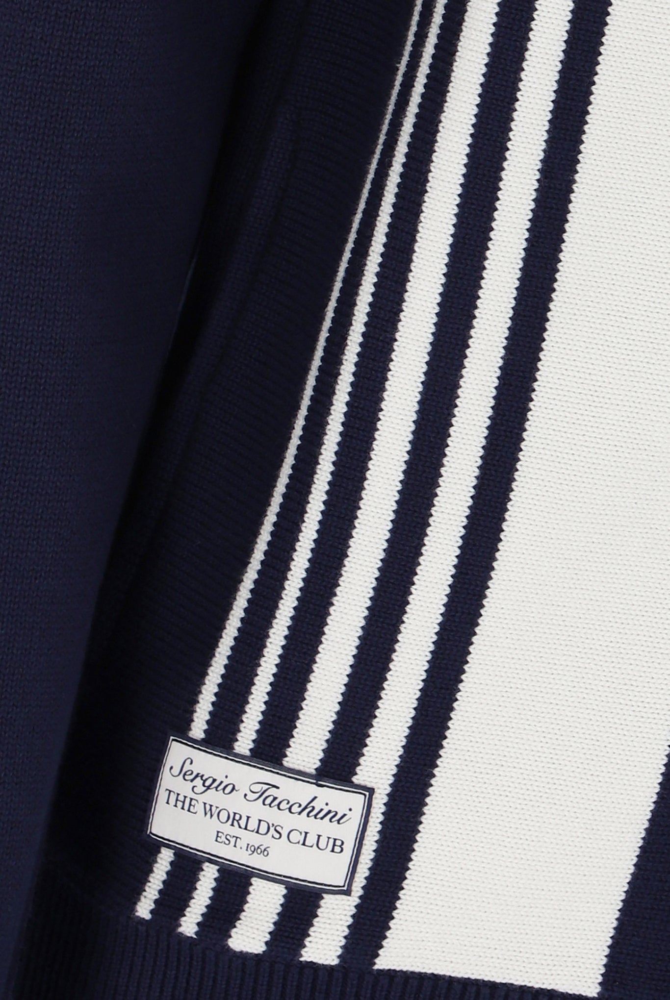 Sergio Tacchini Cipri Knitted Cardigan in Navy/Gardenia - RD1 Clothing