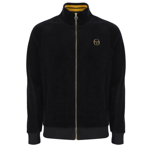 Sergio Tacchini Court Velour Track Top Black