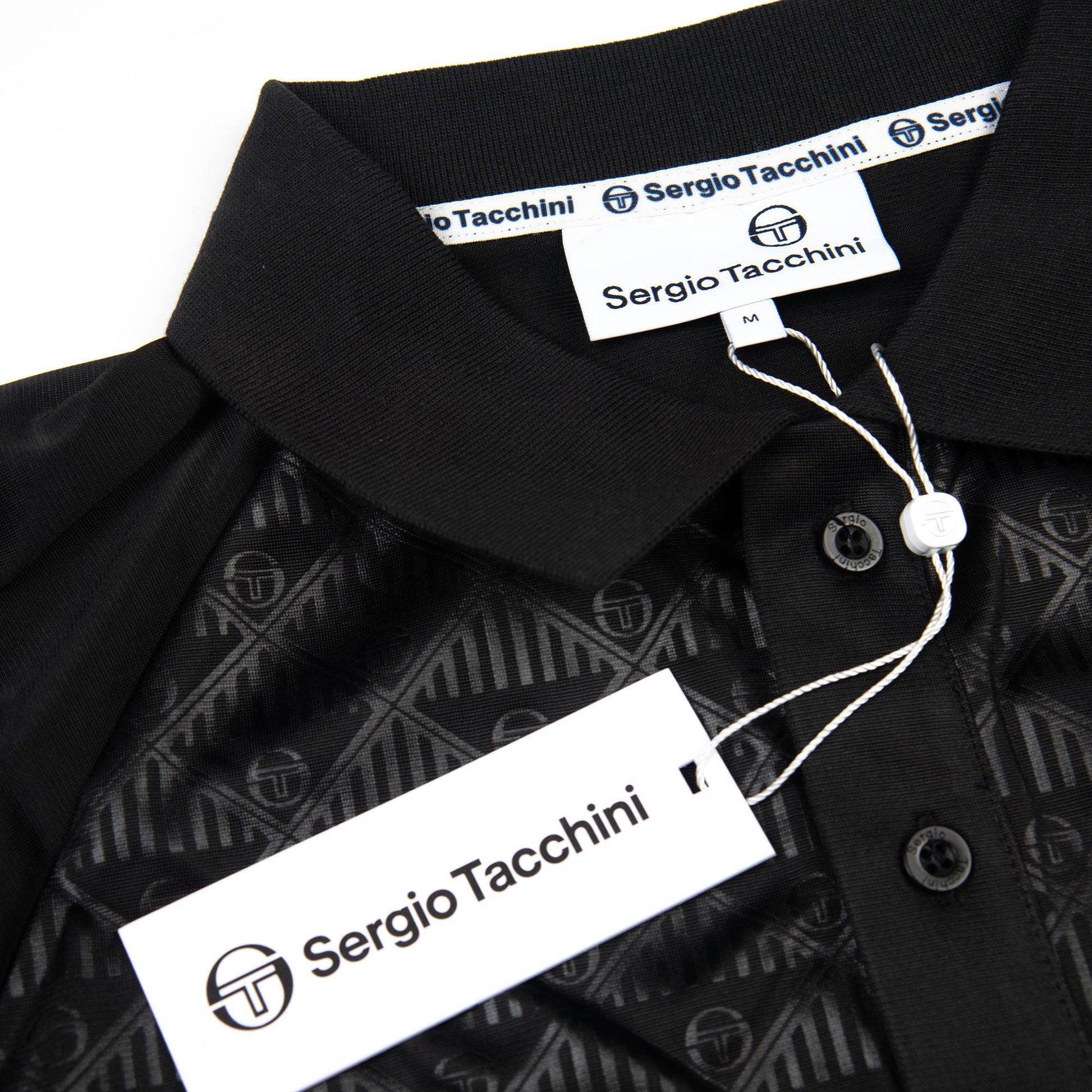 Sergio Tacchini Cambio Mono Polo in Black - RD1 Clothing
