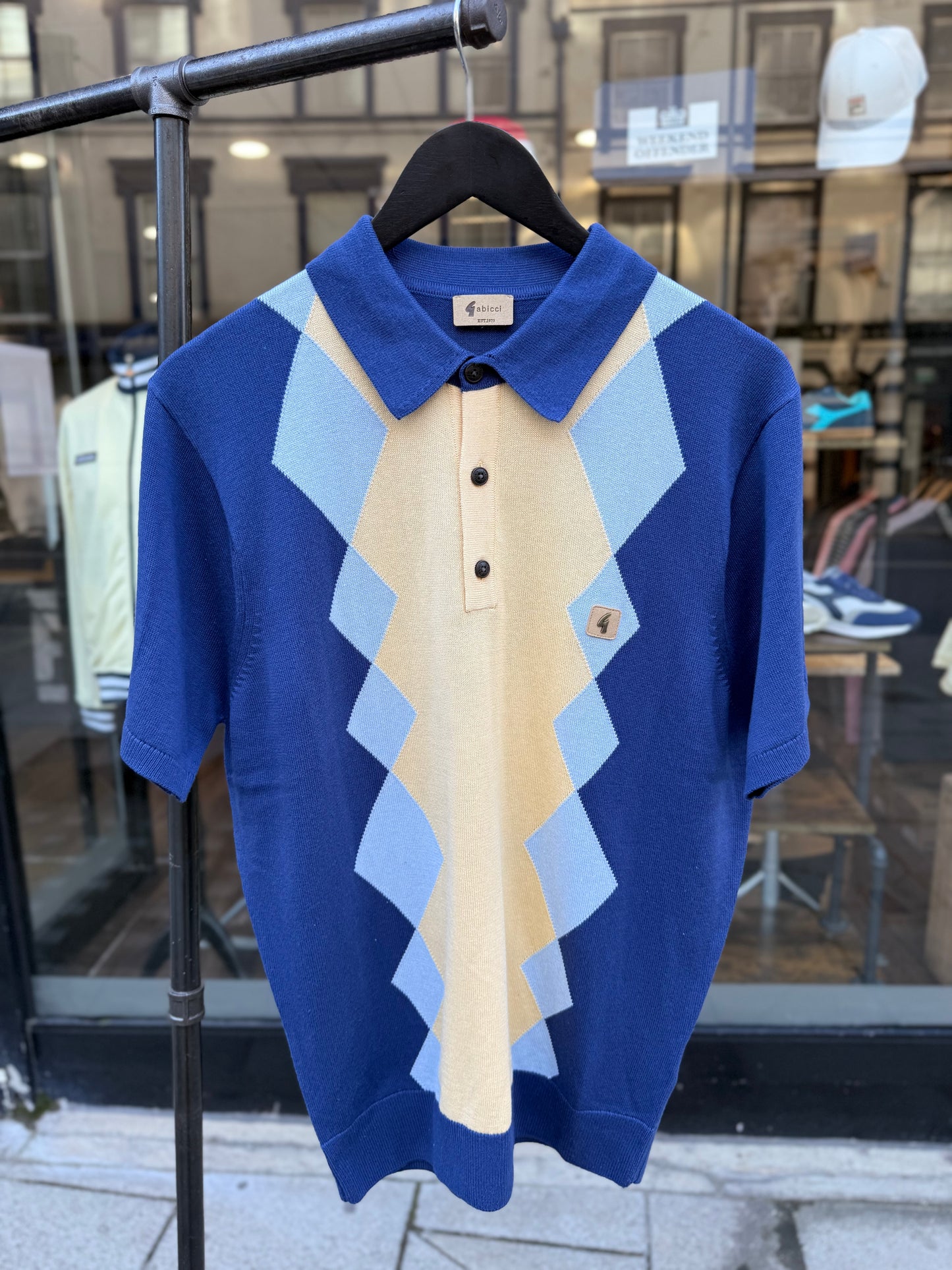 Gabicci Vintage Bond Knitted Polo Delft - RD1 Clothing