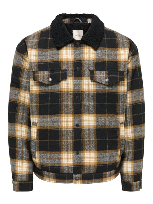 Only & Sons Trucker Jacket Black/Check