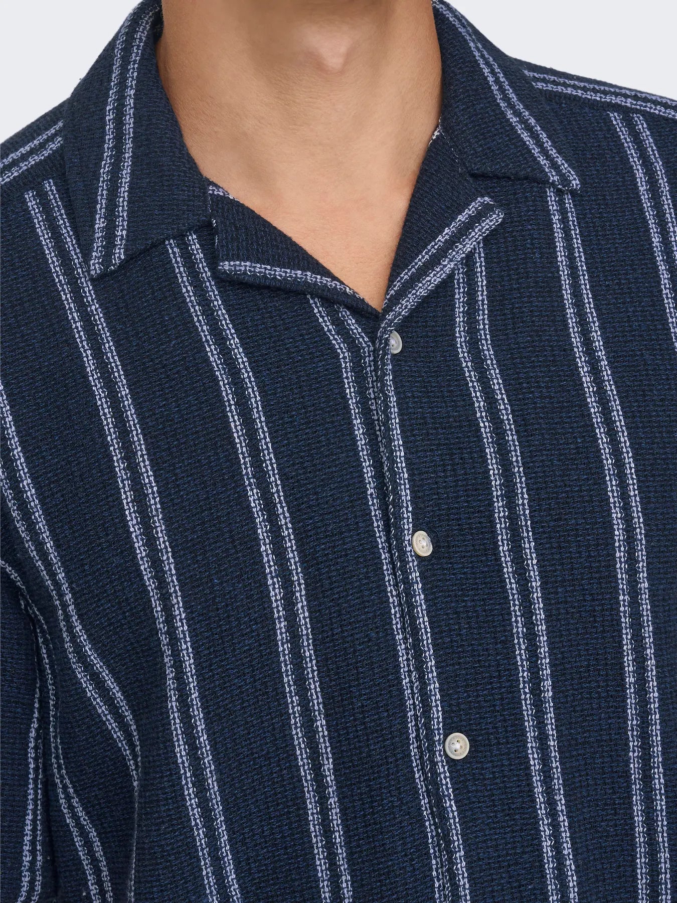 Only & Sons Onstrev Life Stripe Shirt Navy - RD1 Clothing