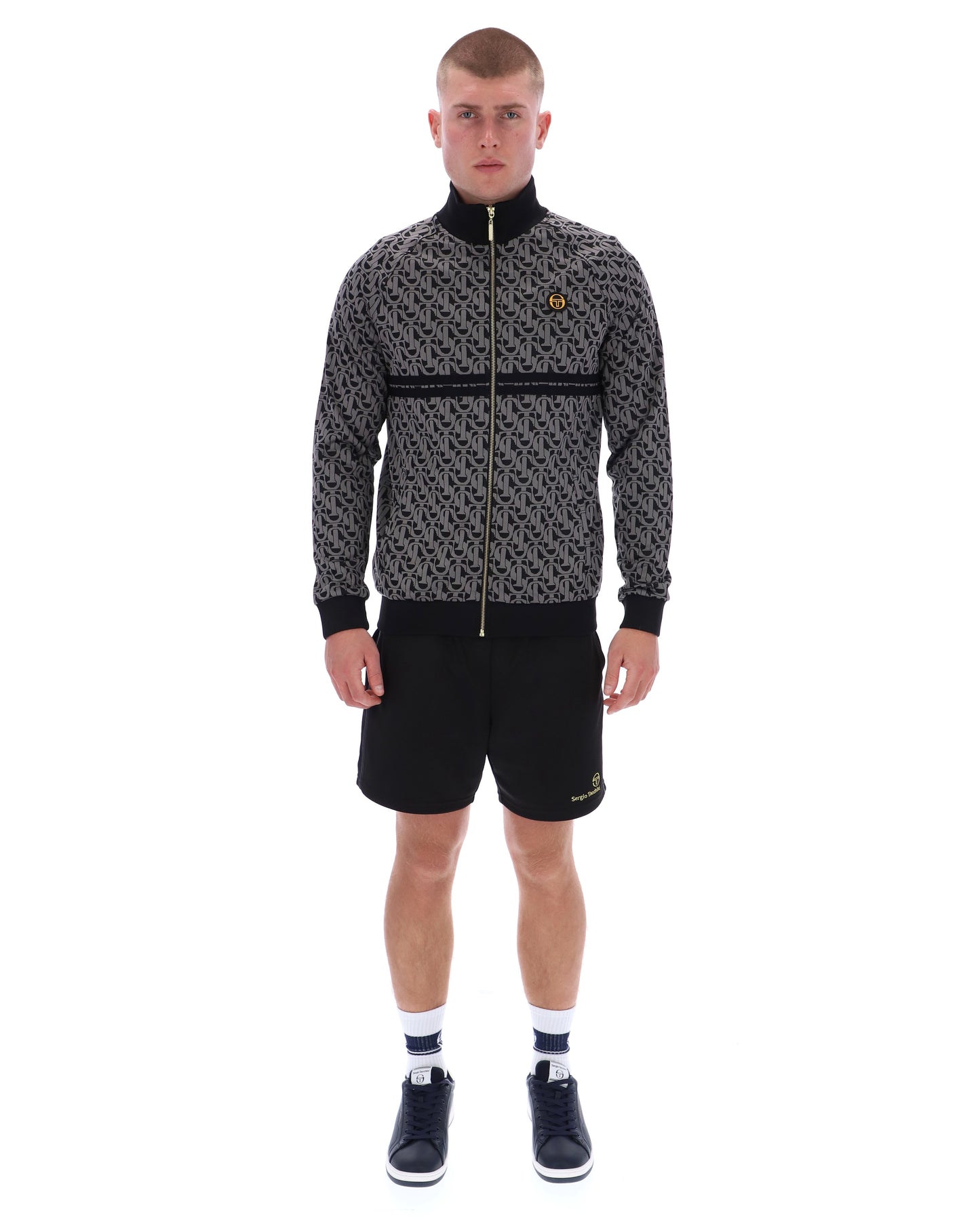 Sergio Tacchini Mono Track Top Black/Charcoal - RD1 Clothing