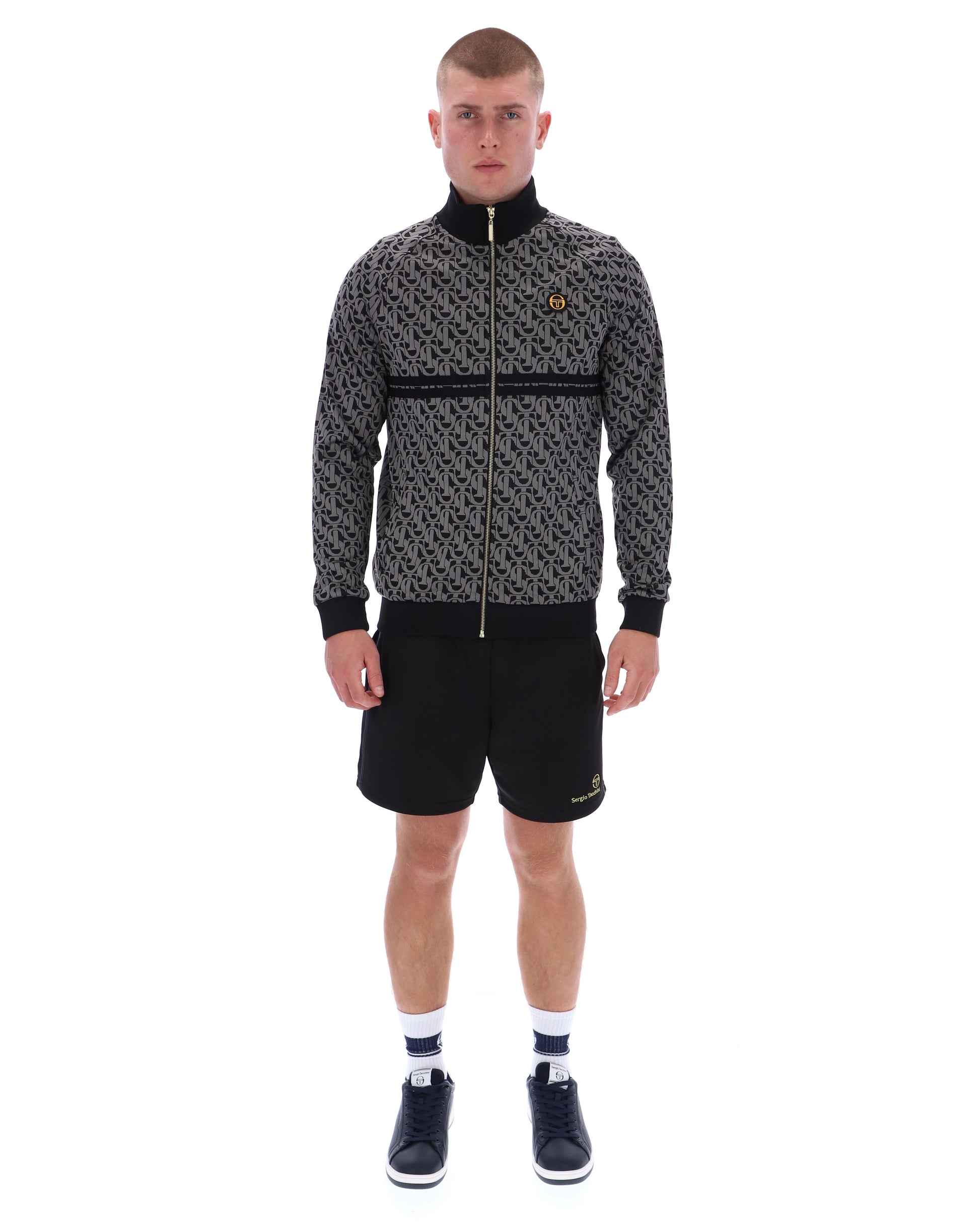 Sergio Tacchini Mono Track Top Black/Charcoal - RD1 Clothing