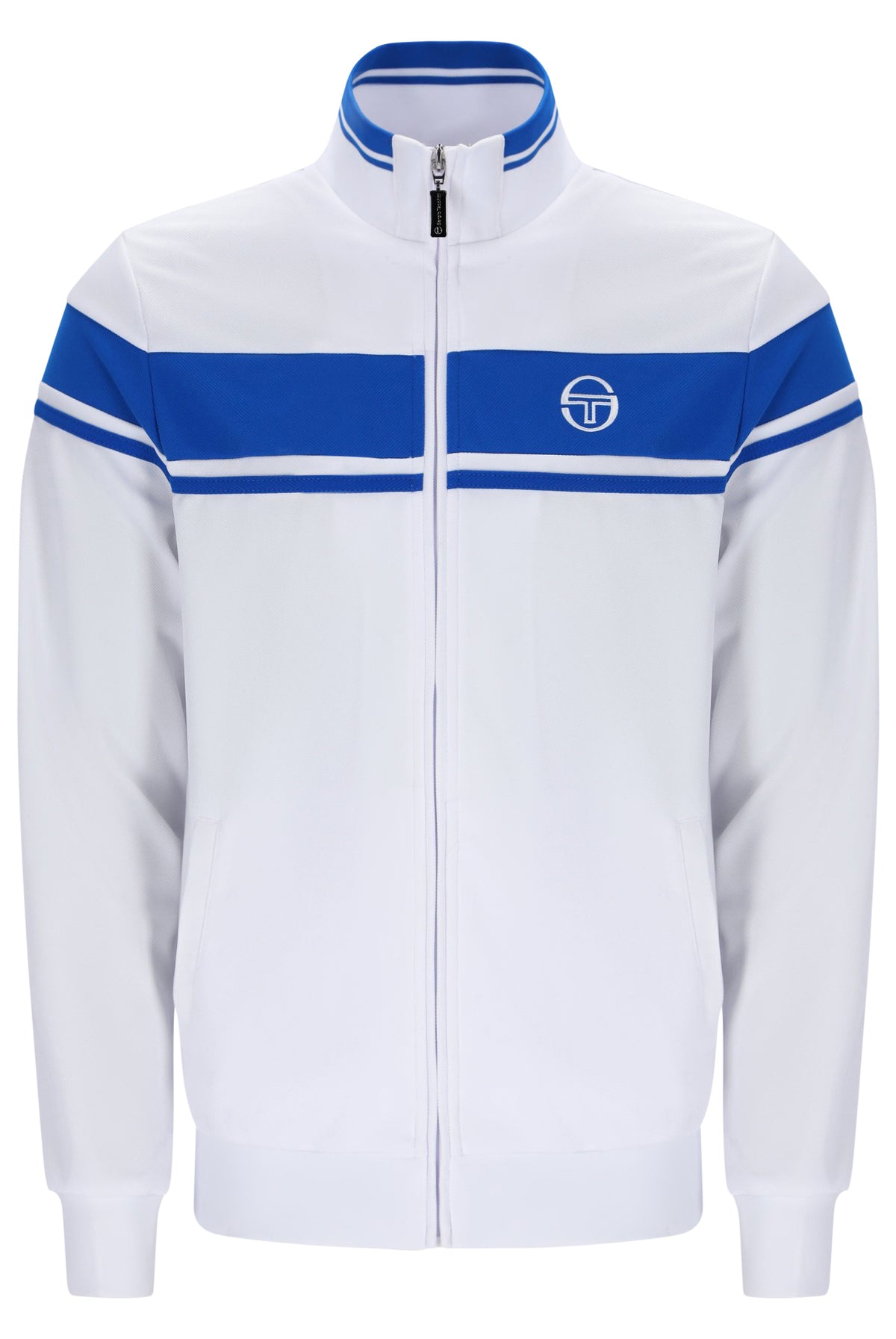 Sergio Tacchini Damarindo Track Top White/Princess Blue