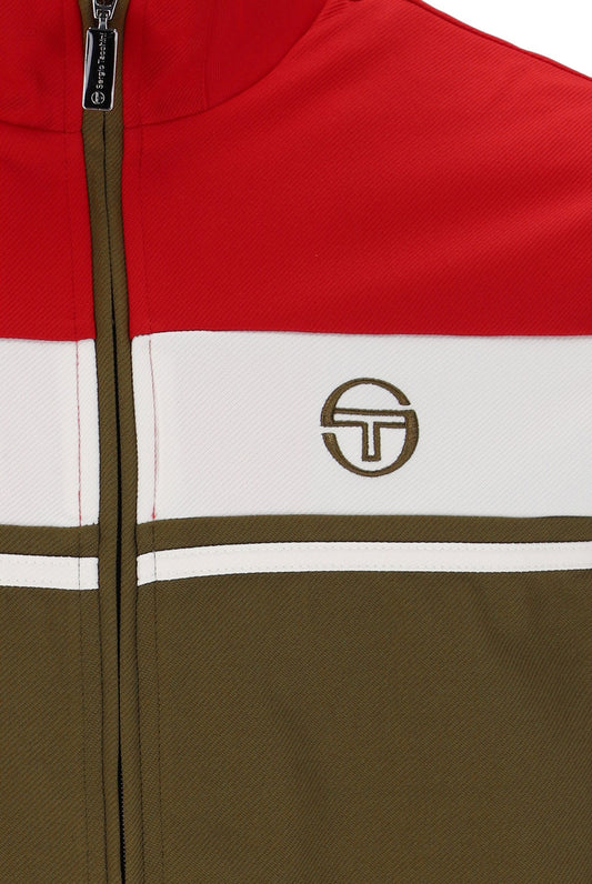 Sergio Tacchini Damarindo Track Top Adrenaline Rush/Gardenia/Dark Olive