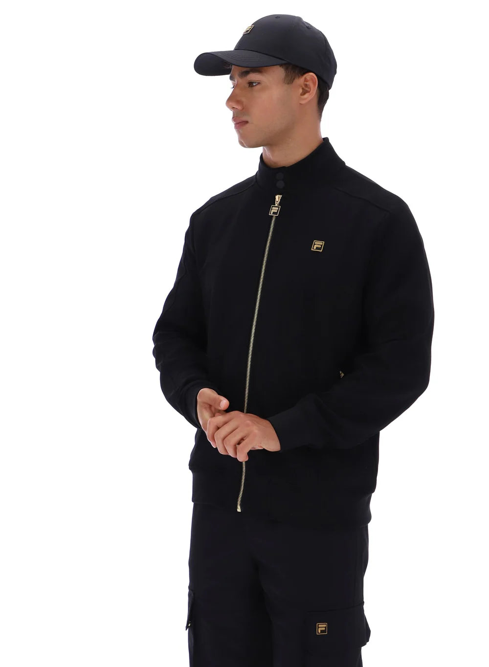Fila Gold Davey Full Zip Track Top Black