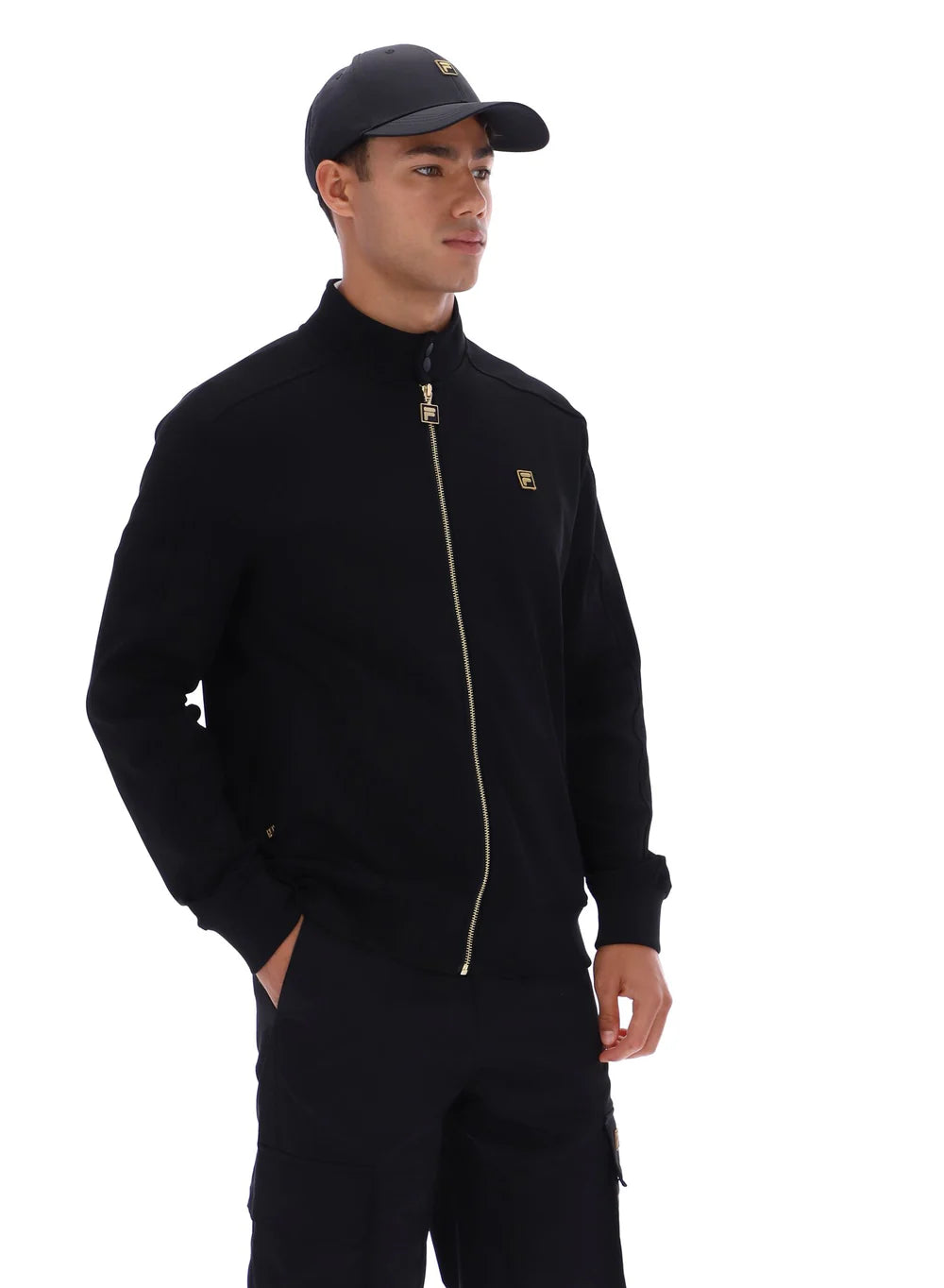 Fila Gold Davey Full Zip Track Top Black
