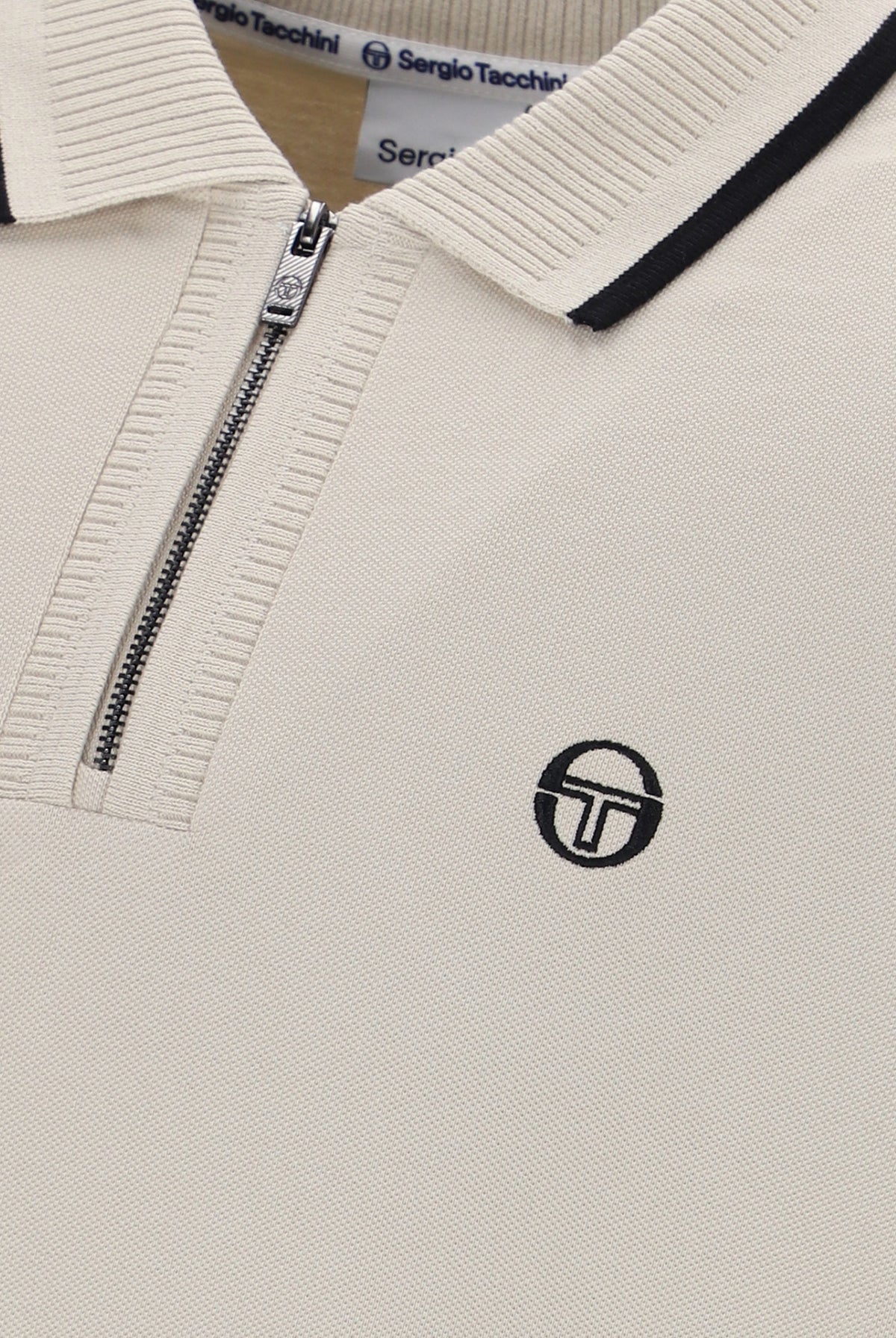 Sergio Tacchini Davide Zip Polo Shirt Peyote