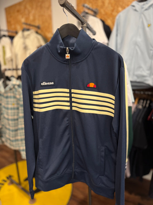 Ellesse Vicenza Track Top Navy/Light Yellow