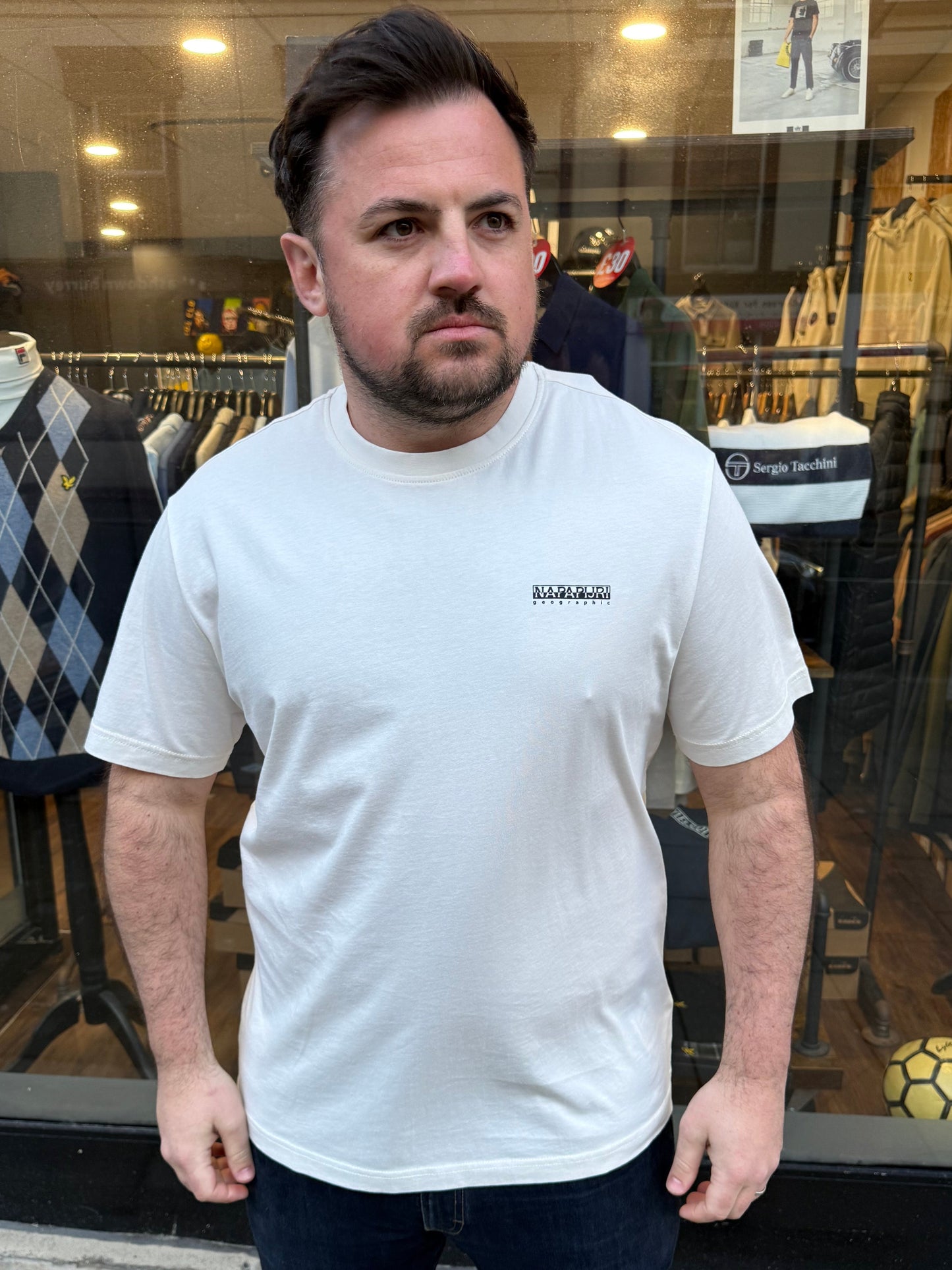 Napapijri S-Flint T-Shirt White Whisper