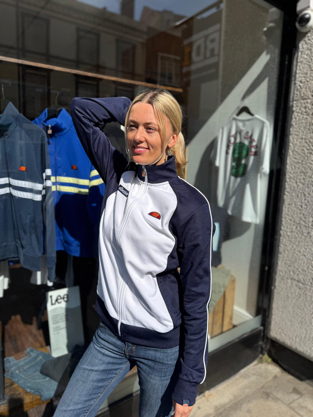 Ellesse Masori Track Top Navy/White