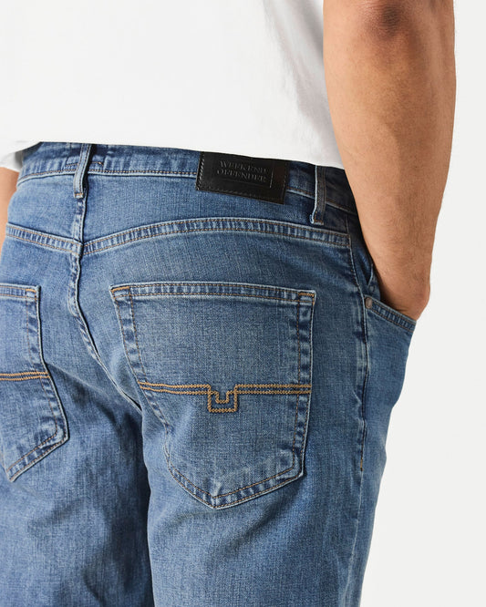 Weekend Offender Tapered Fit Denim Jeans Washed Vintage