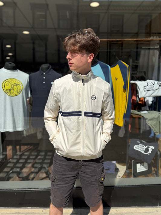 Sergio Tacchini Dino Track Top Snow White/Maritime Blue
