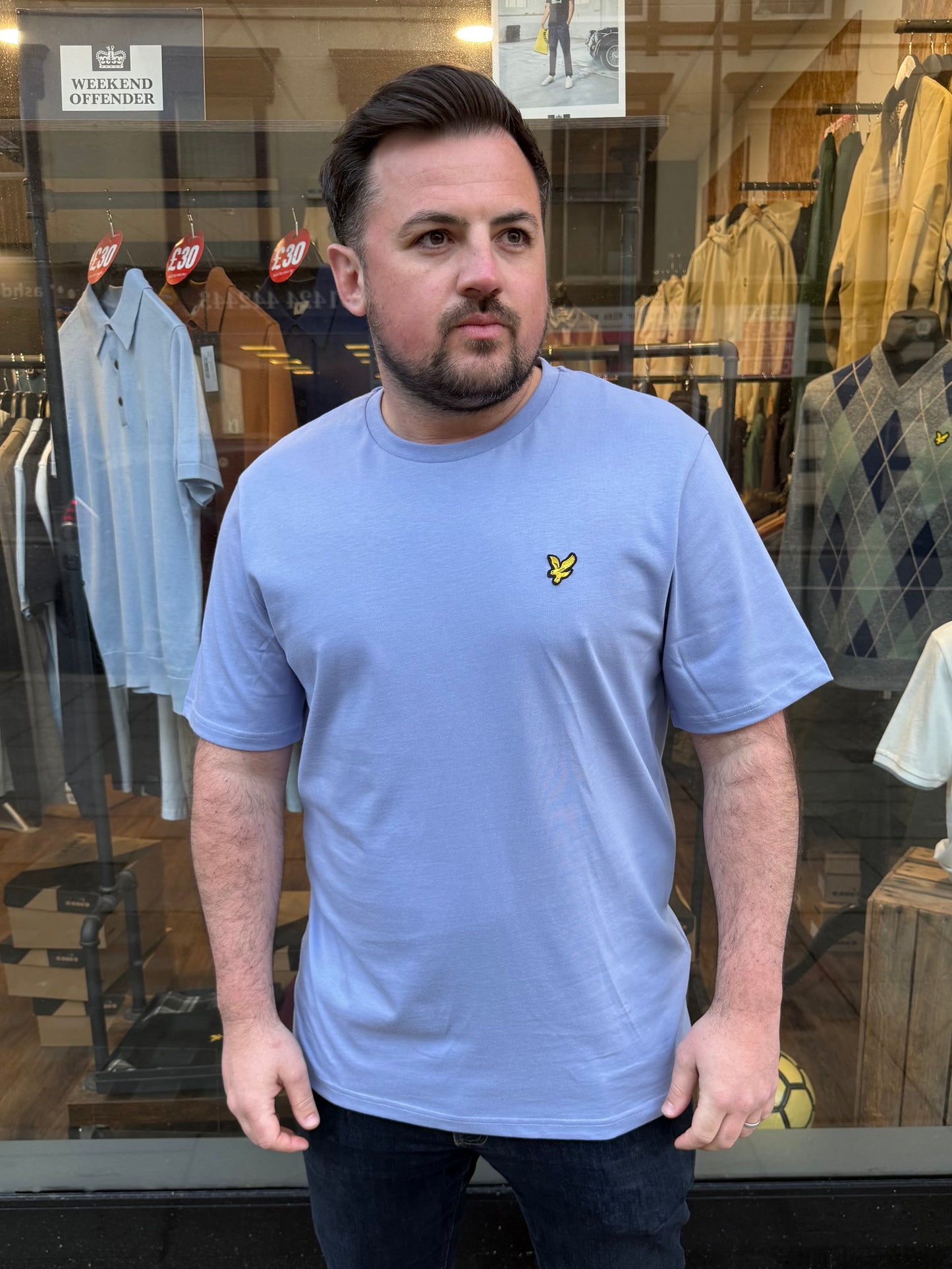 Lyle & Scott Plain T-Shirt Bubble Blue