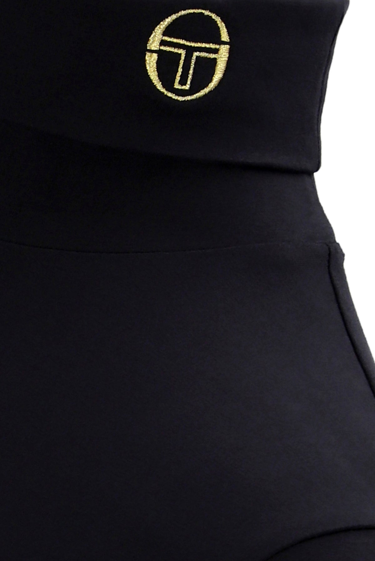 Sergio Tacchini Edward Roll Neck Jumper Black/Gold Lurex