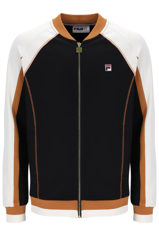 Fila Eliot Flat Lock Detail Track Top Black/Gardenia/Pumpkin Spice