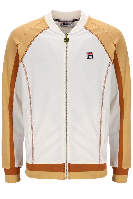 Fila Eliot Flat Lock Detail Track Top Gardenia/Oak Buff/Pumpkin Spice