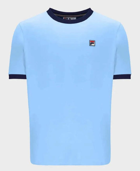 Fila Marconi Essential Ringer T-Shirt In Blue Bell