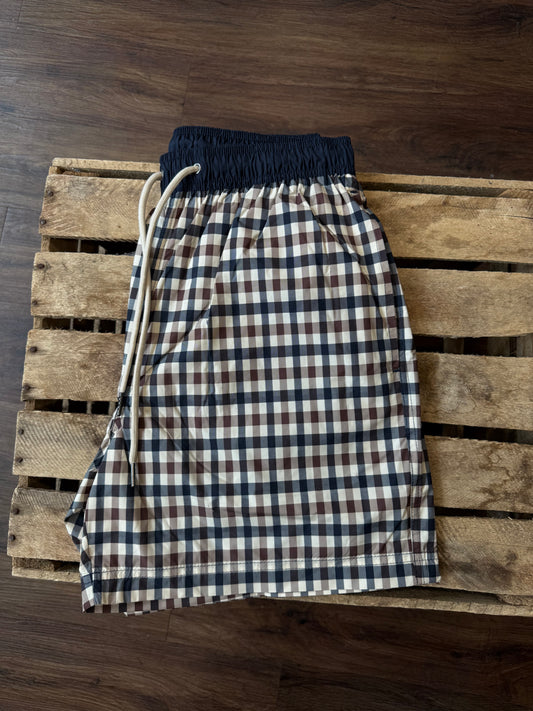 Aquascutum Iconic Volley Swim Short Club Check - RD1 Clothing