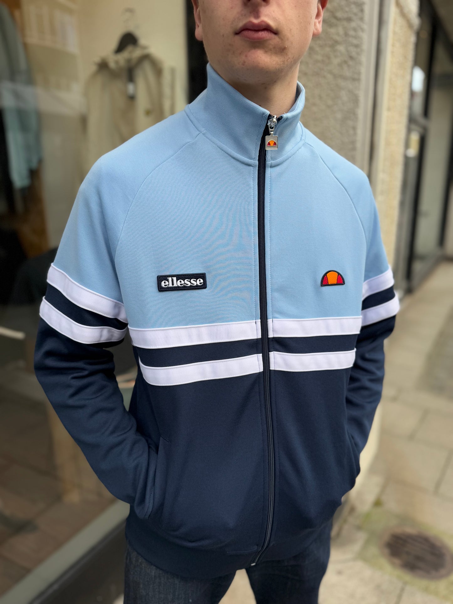 Ellesse Rimini Track Top Light Blue/Navy