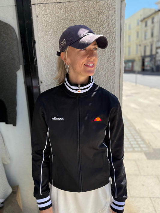 Ellesse Milan Two Track Top in Black - RD1 Clothing