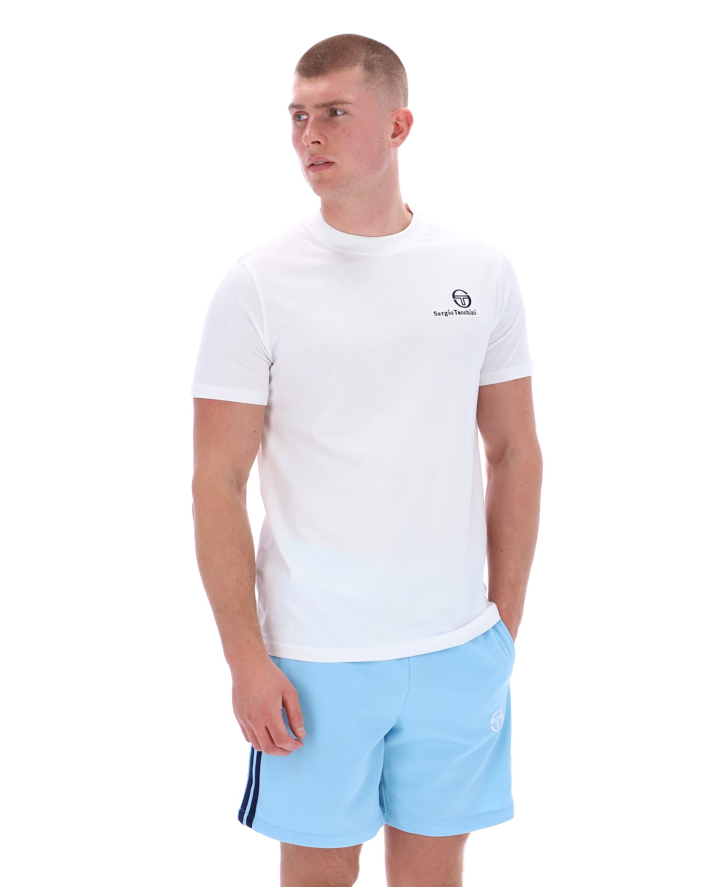 Serigo Tacchini Felton T-Shirt in White - RD1 Clothing