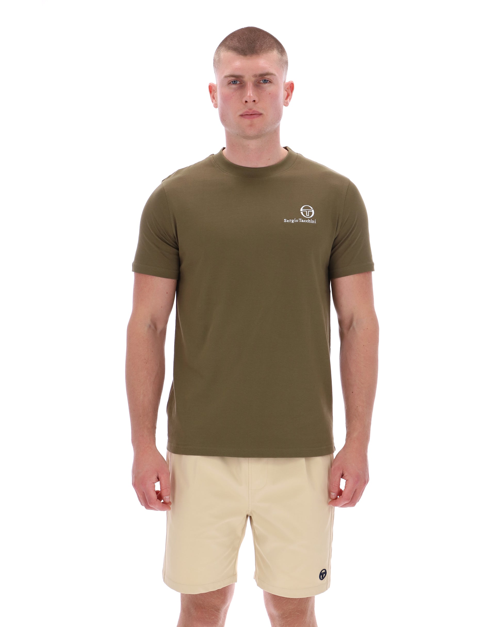 Serigo Tacchini Felton T-Shirt in Dark Olive - RD1 Clothing