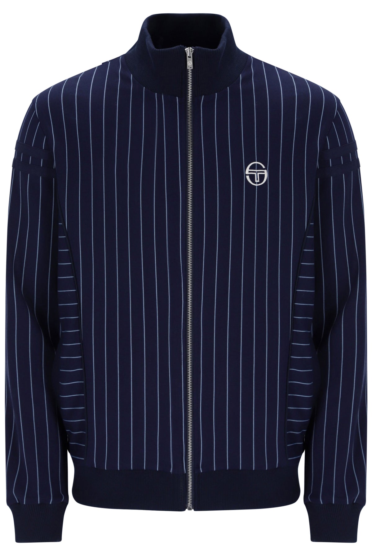 Sergio Tacchini Fjord Track Top in maritime blue and country blue, featuring a sporty design and zip-up front.